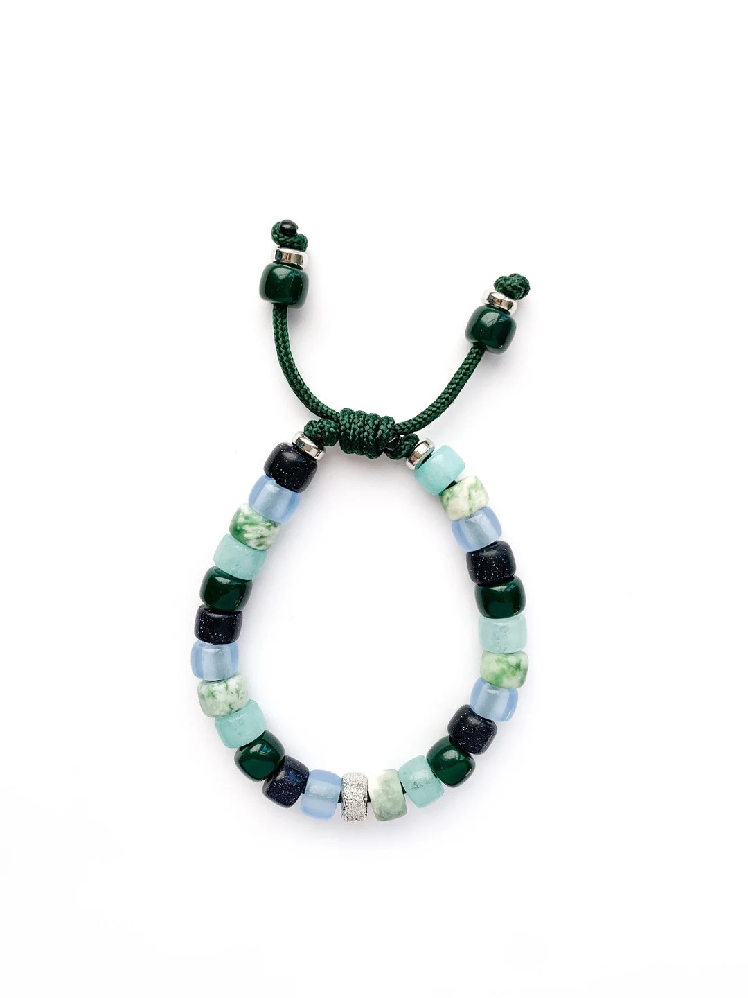 No.163 Gemstone Beaded Bracelet Stone Pony Beads Custom Designs Trendy Gemstone Bracelet Trendy C... | Etsy (US)