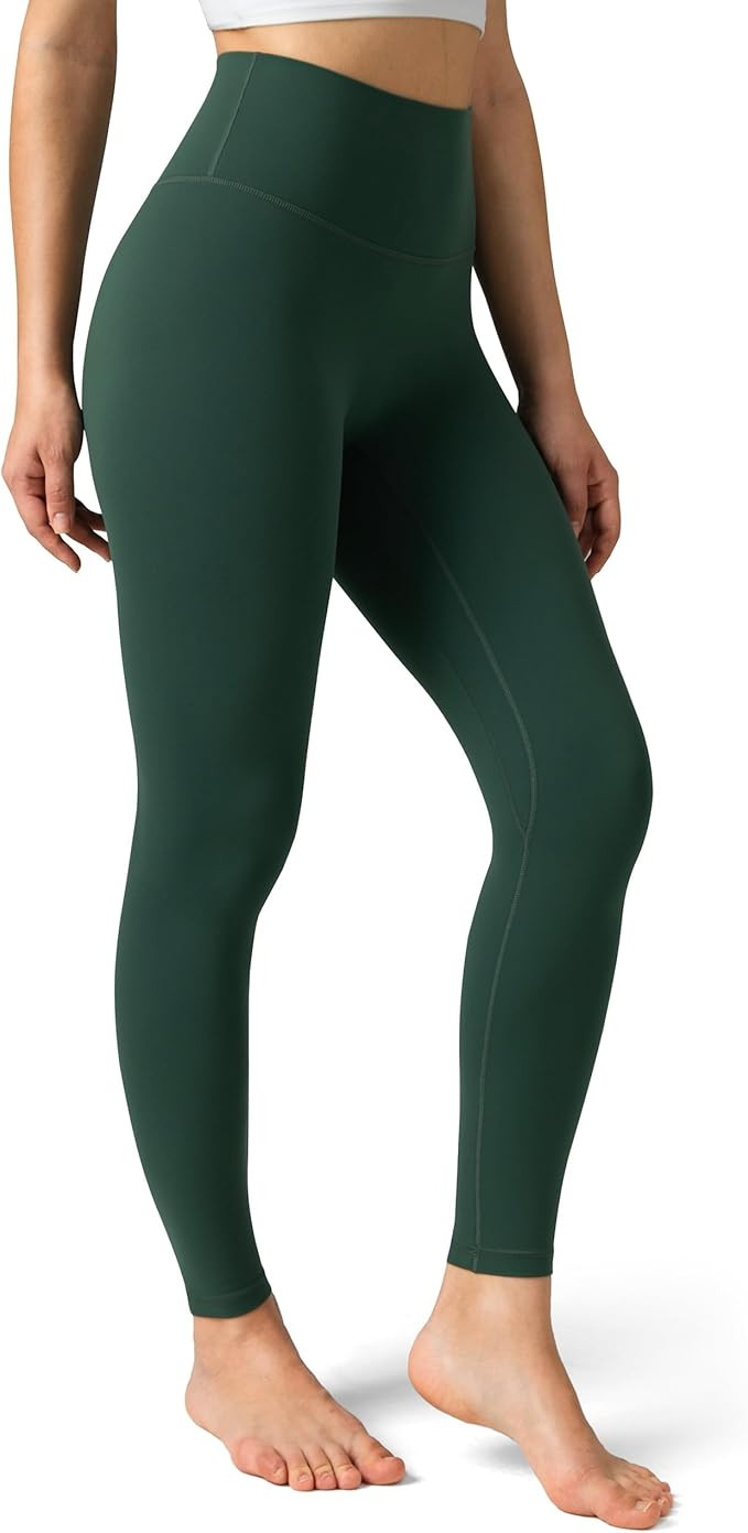 Colorfulkoala Dreamlux No Front Seam Leggings for Women 25"/28" Inseam, High Waisted Buttery Soft... | Amazon (US)
