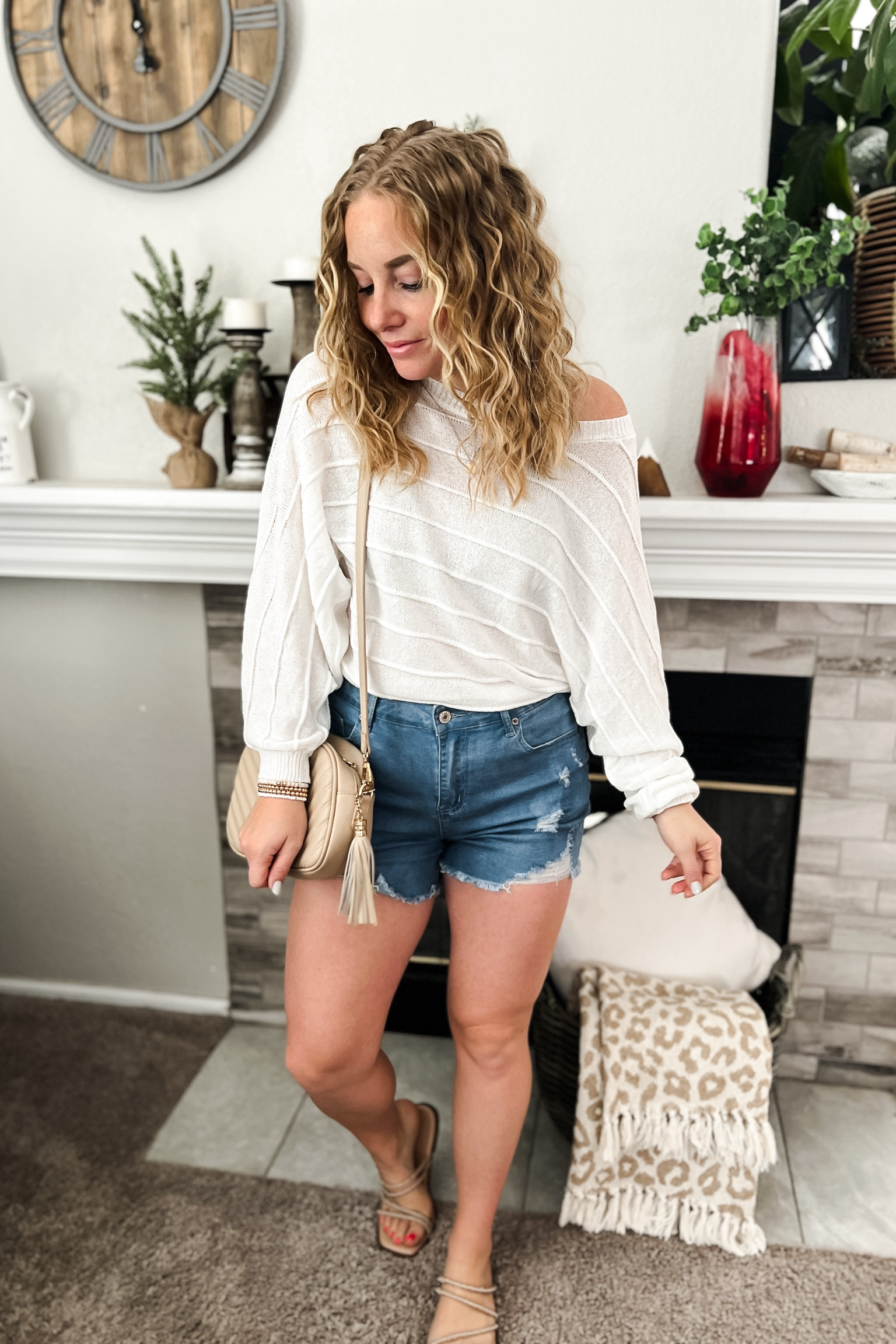 Lightweight spring long sleeve off the shoulder top, denim shorts, and sandals from amazon. 
// #ltkfindsunder100 #ltksalealert spring fashion, early summer fashion, casual summer outfit, 
Spring outfits 2024, spring outfit ideas, Amazon outfit ideas, casual outfit ideas, spring outfit inspo, casual fashion, amazon summer fashion, amazon casual outfit, cute casual outfit, outfit inspo, outfits amazon, outfit ideas, amazon shoes, Amazon bag, purse, size 4-6, casual summer outfits, casual outfit ideas everyday, summer fashion

#LTKfindsunder50 #LTKitbag #LTKstyletip