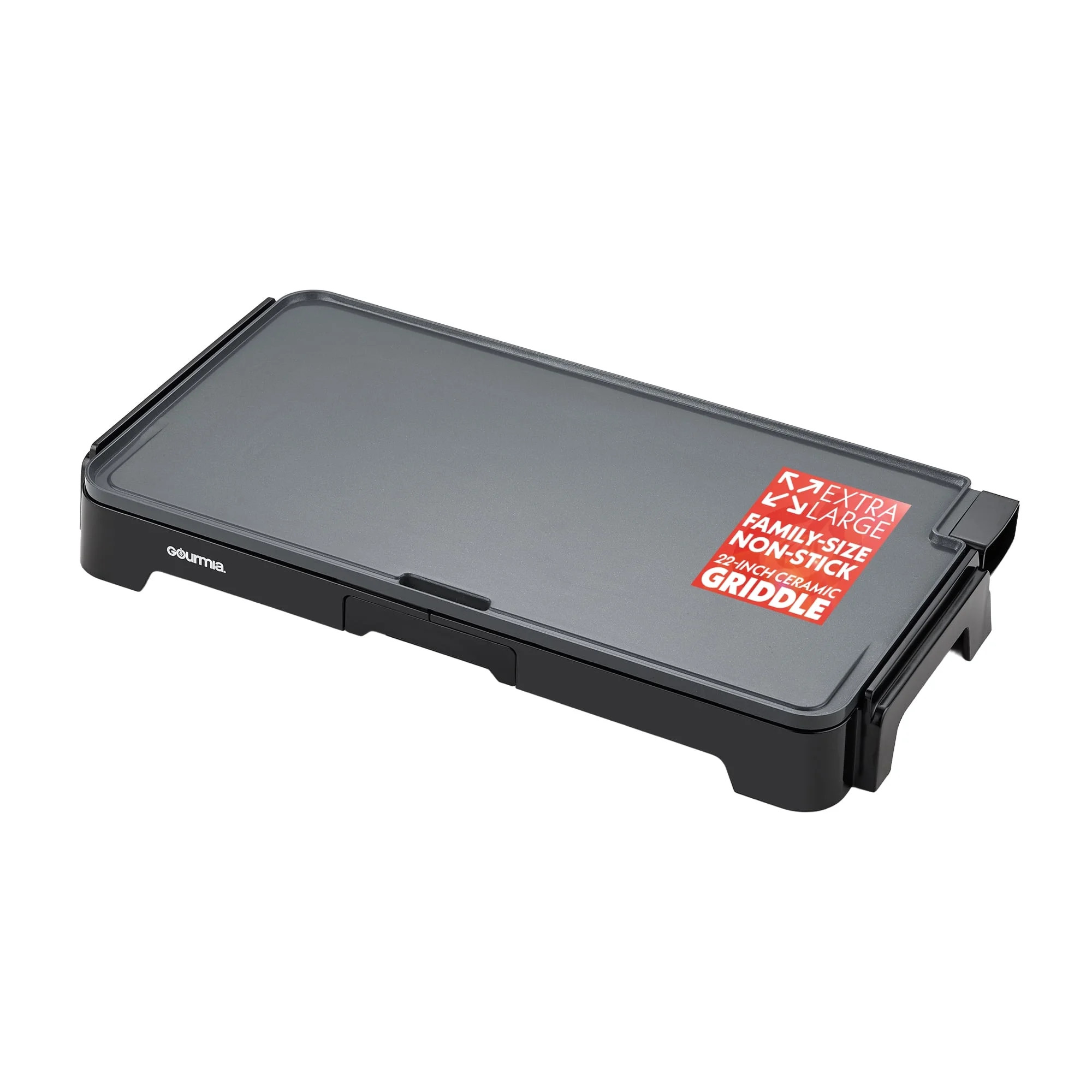 Gourmia 22 Inch Ceramic Nonstick Electric Griddle with Adjustable Temperature, Gray - Walmart.com | Walmart (US)