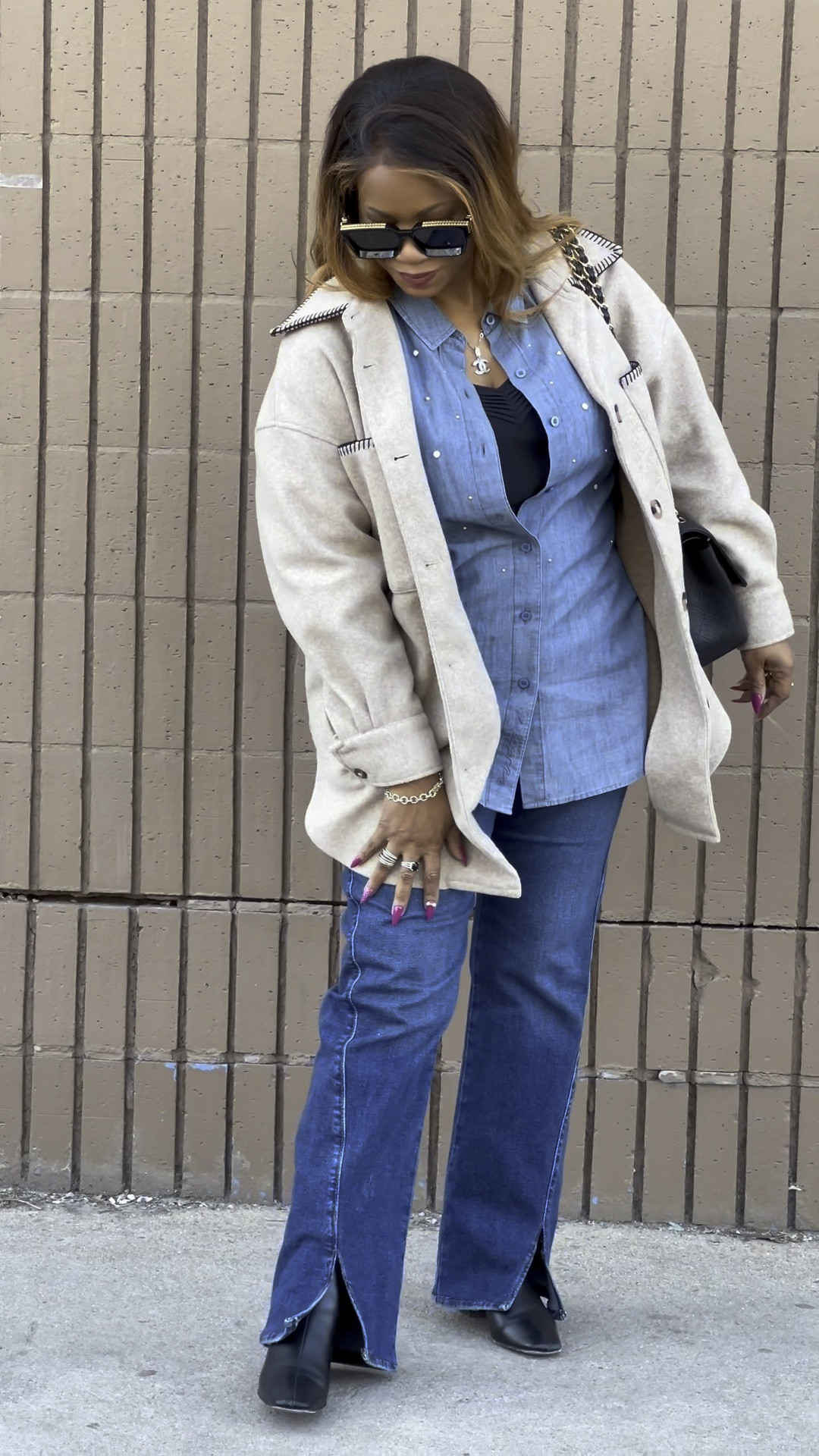 My crisp, sunny day denim on denim outfit  

#LTKitbag #LTKVideo #LTKstyletip