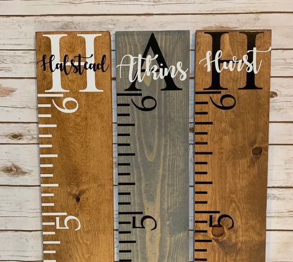 Giant Personalized Measuring Stick Growth Chart / Growth Ruler / Family Name Growth Chart / Perso... | Etsy (US)