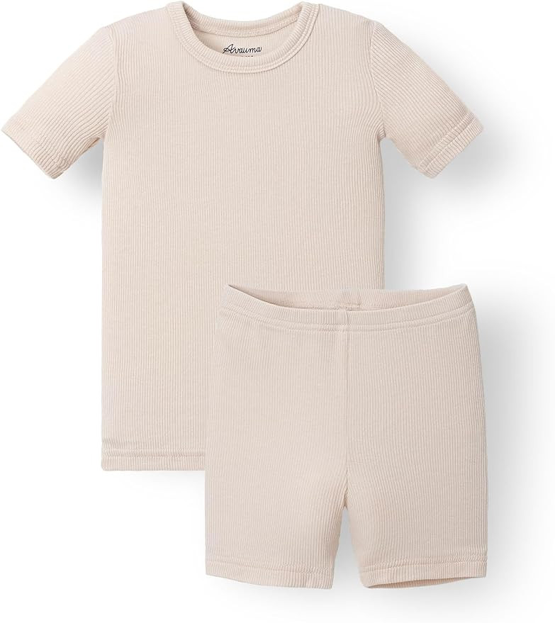 AVAUMA Toddler Short Pajamas Set Baby Boys Girls Kids Snug fit Ribbed Sleepwear pjs for Daily Lif... | Amazon (US)