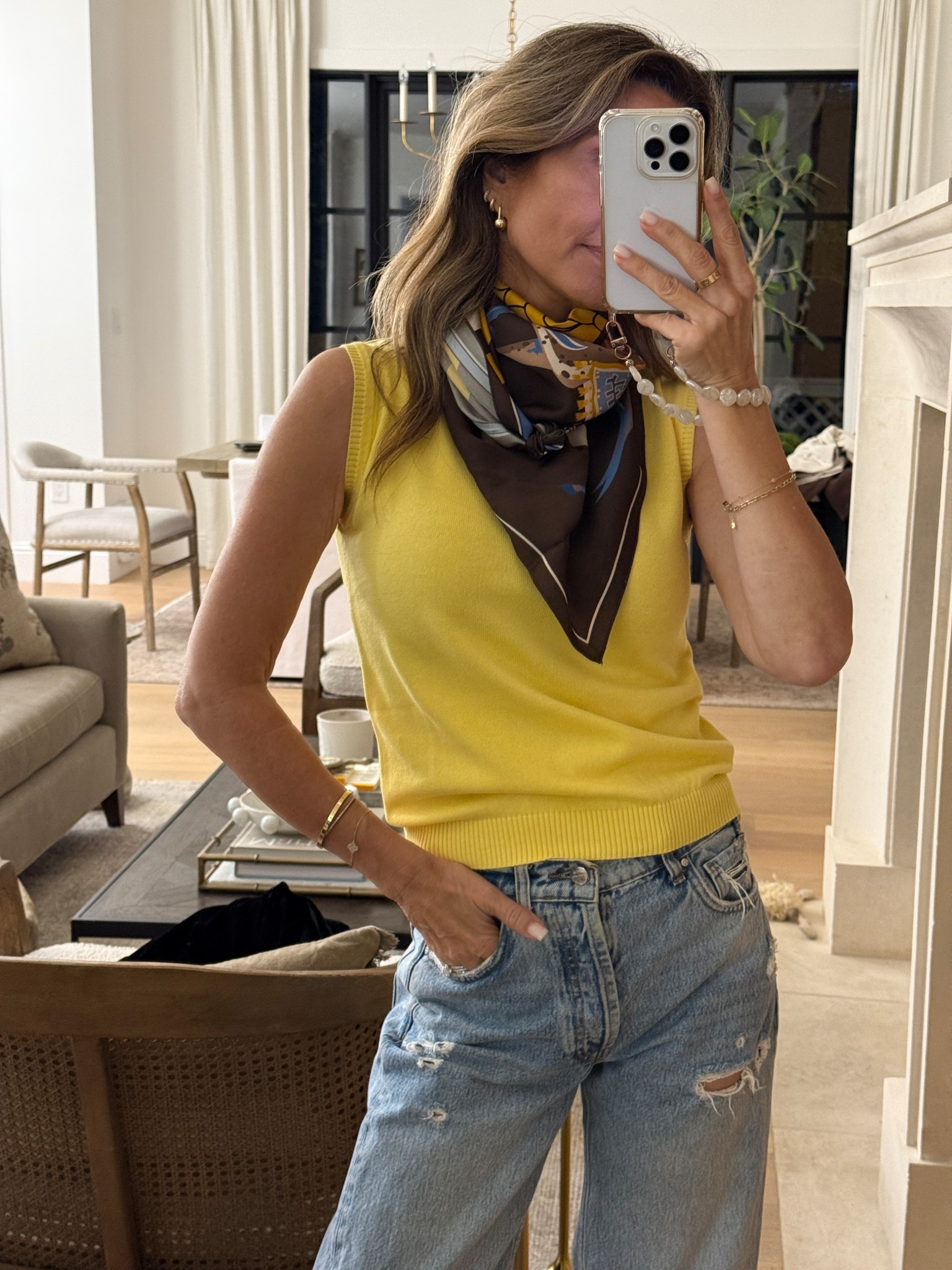 Jeans I sized up 1 size. 4 years old
-tippi sz Small color buttercup several colors available.
-love the colors of this scarf! 


#LTKOver40 #LTKootd #LTKFindsUnder50