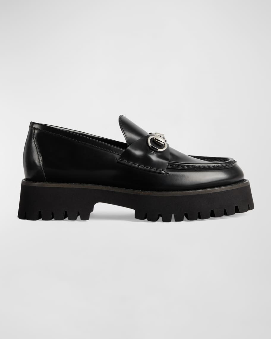 Gucci Sylke Leather Bit Loafers | Neiman Marcus