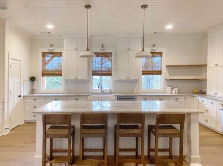 This client build kitchen is gorgeous! I’m linking the barstools and shades for you! 

#barstools #counterstools #kitchen 

#LTKhome