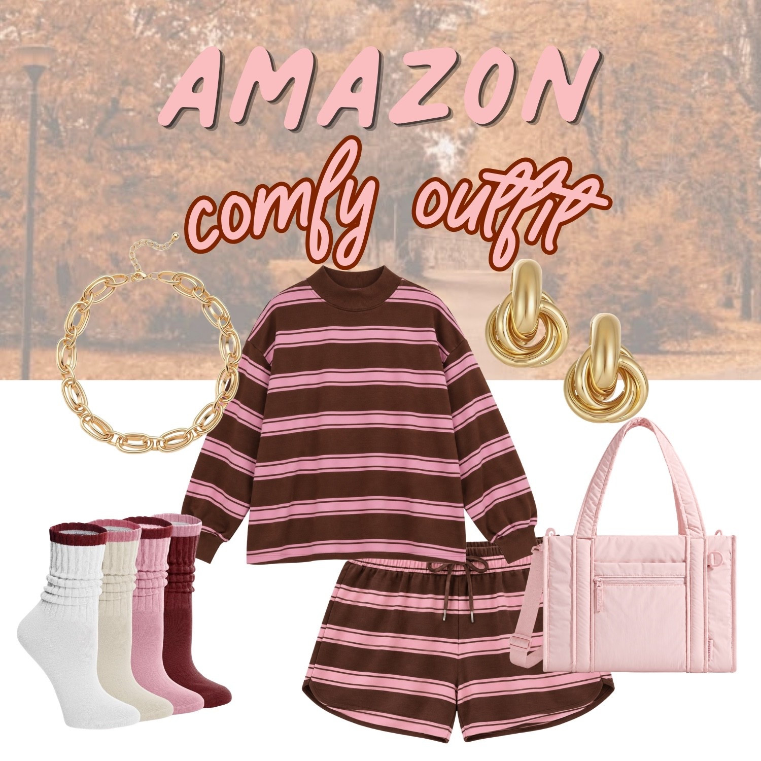 Amazon comfy fall outfit we’re loving! This brown and pink set is perfect for cozy days when we still want a cute look.

#LTKSeasonal #LTKdayinmylife #LTKgrwm