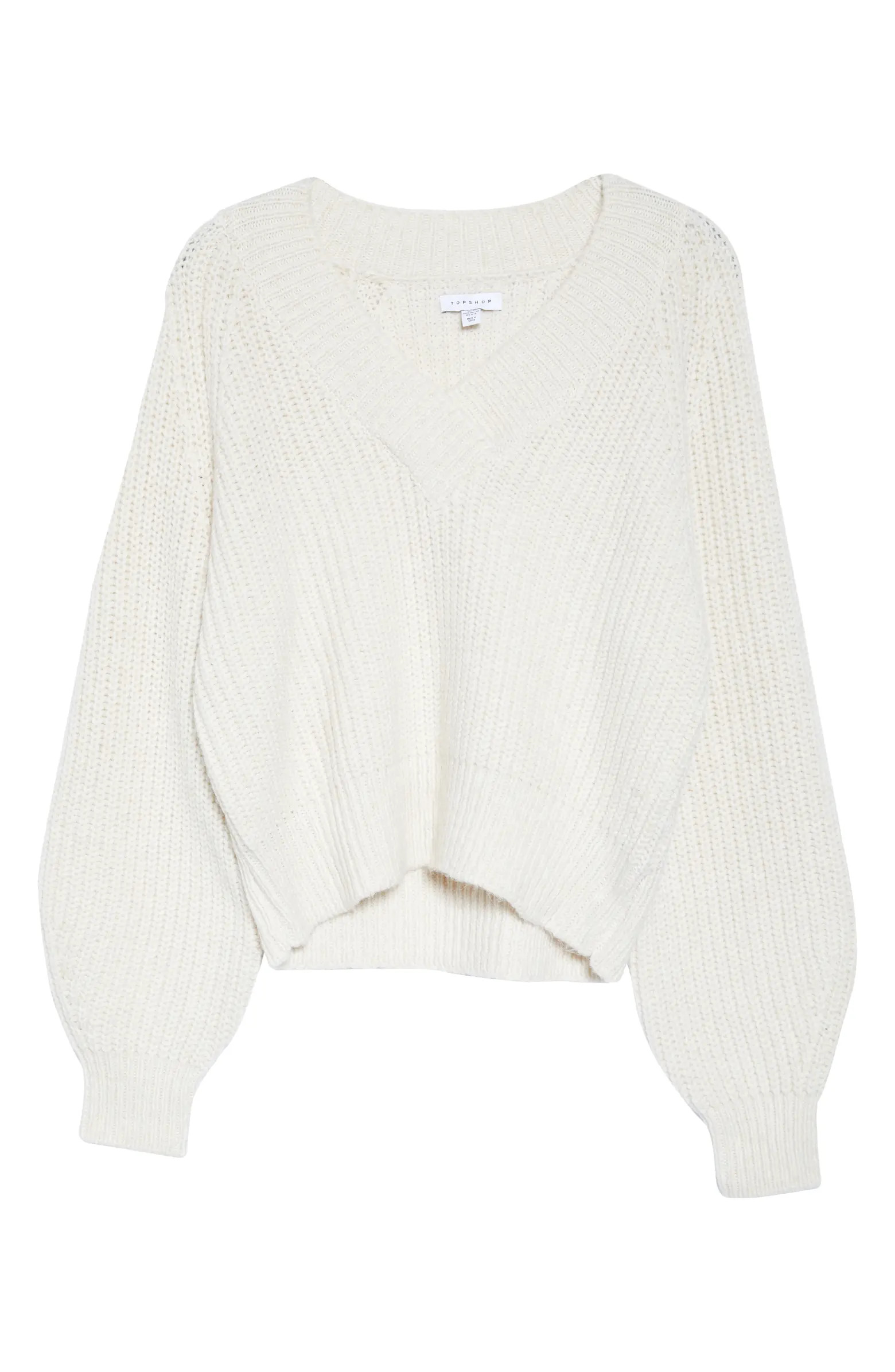 Topshop Chunky V-Neck Sweater | Nordstrom | Nordstrom