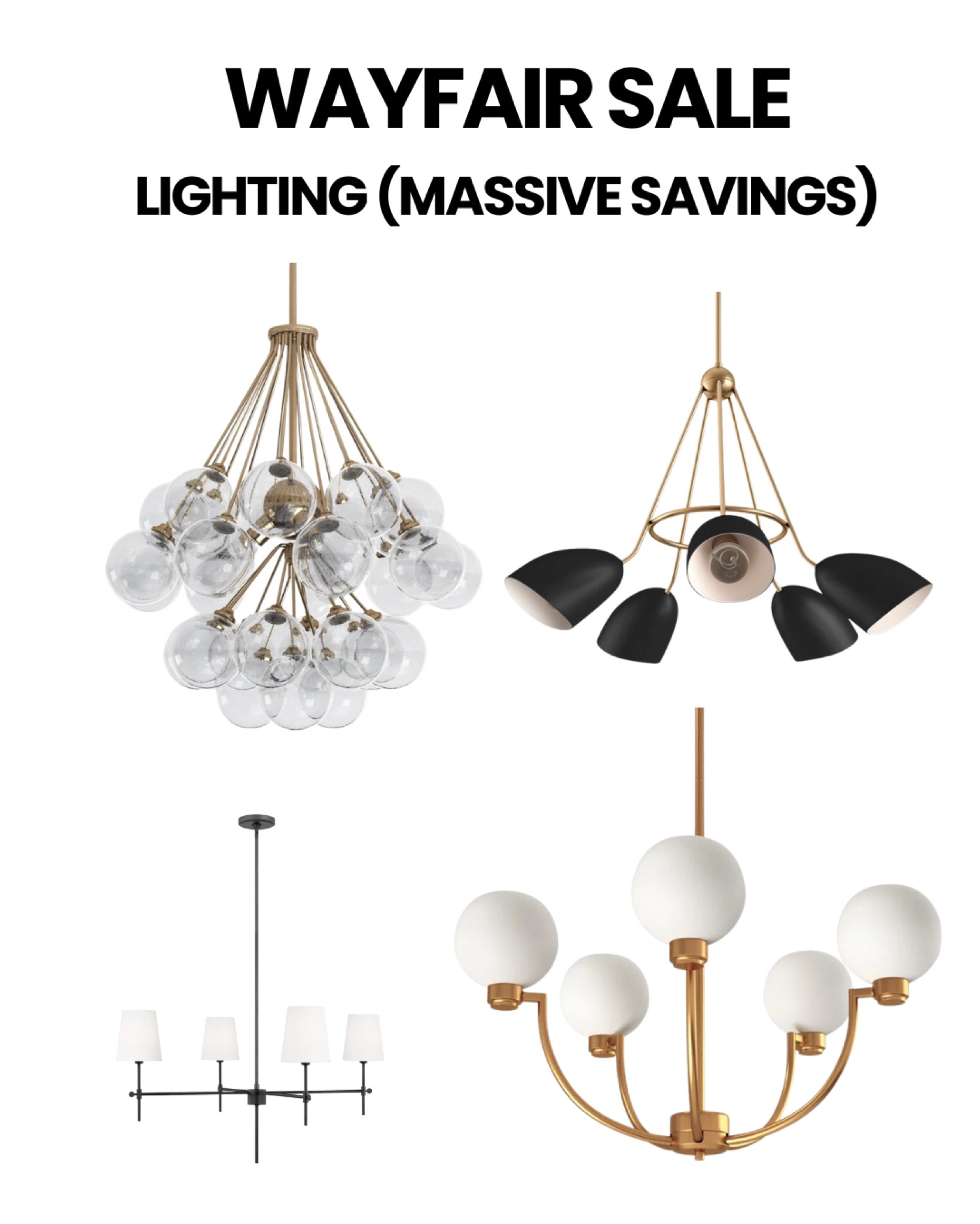 Lighting deals on wayfair way day finds. Modern style 


#LTKSeasonal #LTKhome #LTKsalealert