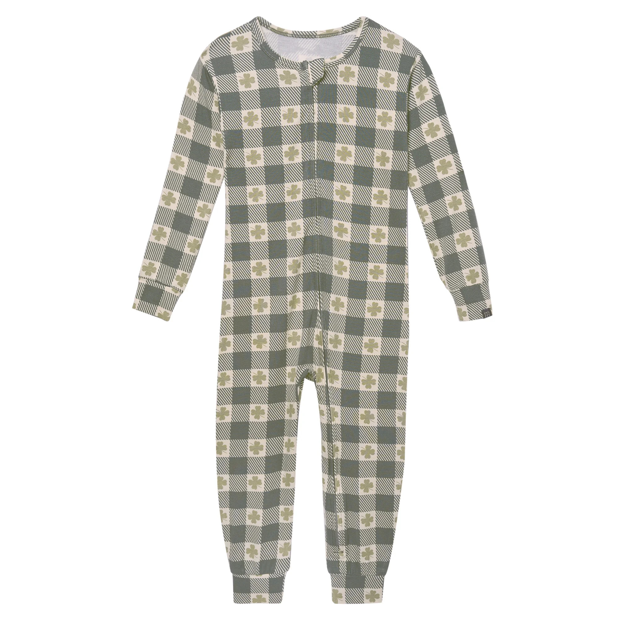 Modern Moments by Gerber Toddler Neutral St. Patrick's Day One-Piece Pajama, Sizes 12M-5T | Walmart (US)
