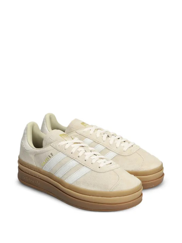 Adidas Gazelle Bold Stripes Platform Sneakers | Neutrals | FARFETCH SK | Farfetch Global
