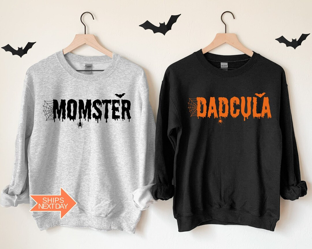 Momster and Dadcula Halloween Sweatshirts Couples Halloween - Etsy | Etsy (US)