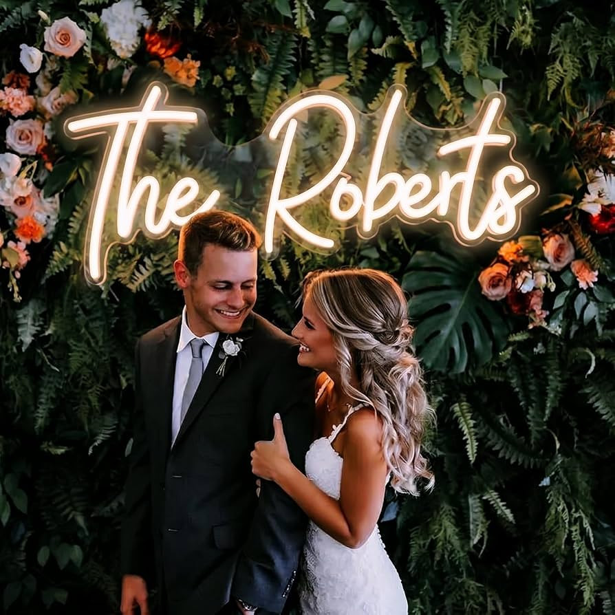 LC Sign Custom Neon Sign, Personalized LED Name Sign for Wedding Wall Decor | Amazon (US)