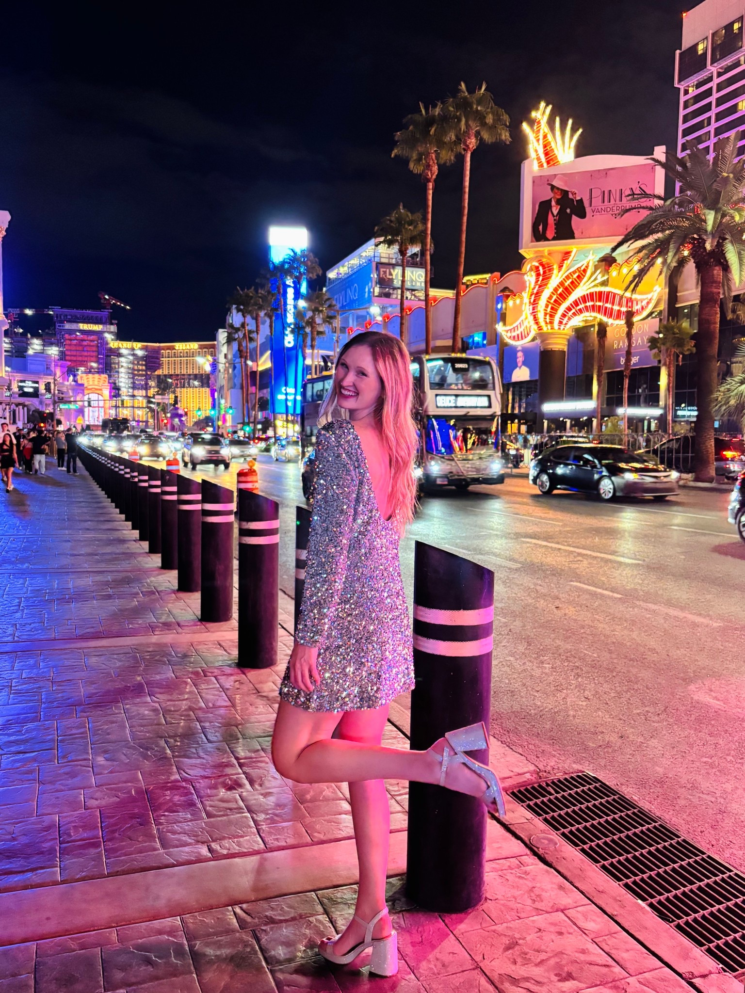 Silver sequin long sleeve dress with low back perfect for Las Vegas, New Year’s Eve, or Bachelorette party. Old dress, but linked similar. Paired with affordable glitter heels and beige bucket style crossbody bag

#LTKTravel #LTKTall