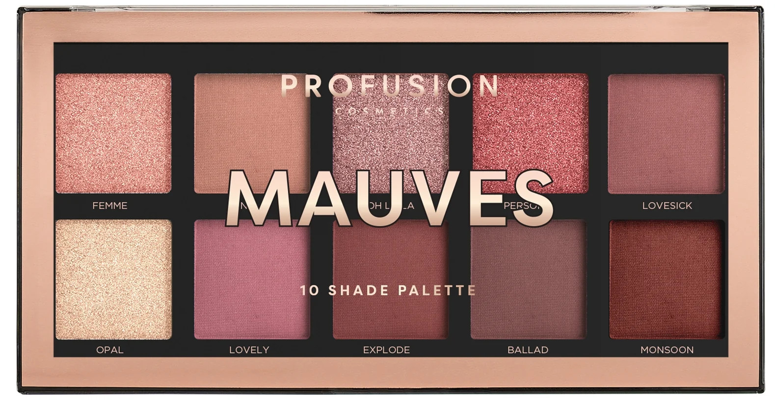 Profusion Cosmetics 10 Shade Eyeshadow Palette - Mauves 3.5 oz | Walmart (US)