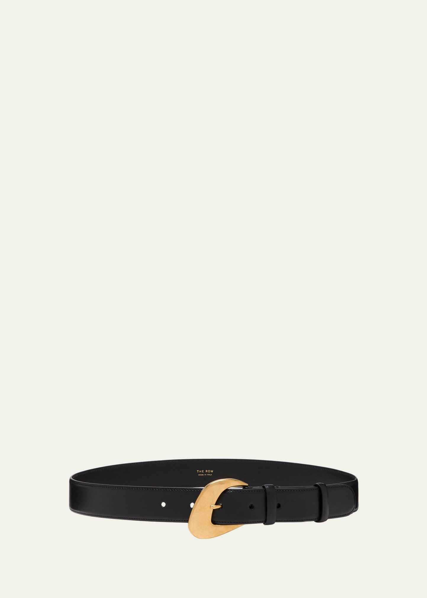 THE ROW Effi Oval Buckle Leather Belt | Bergdorf Goodman