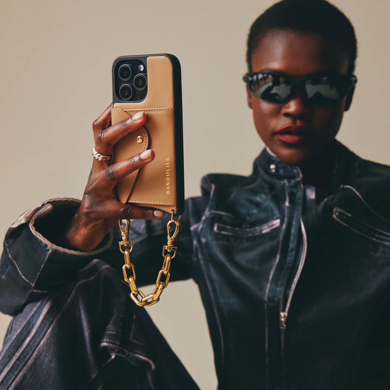 Astrid Wristlet - Gold/Gold | Bandolier