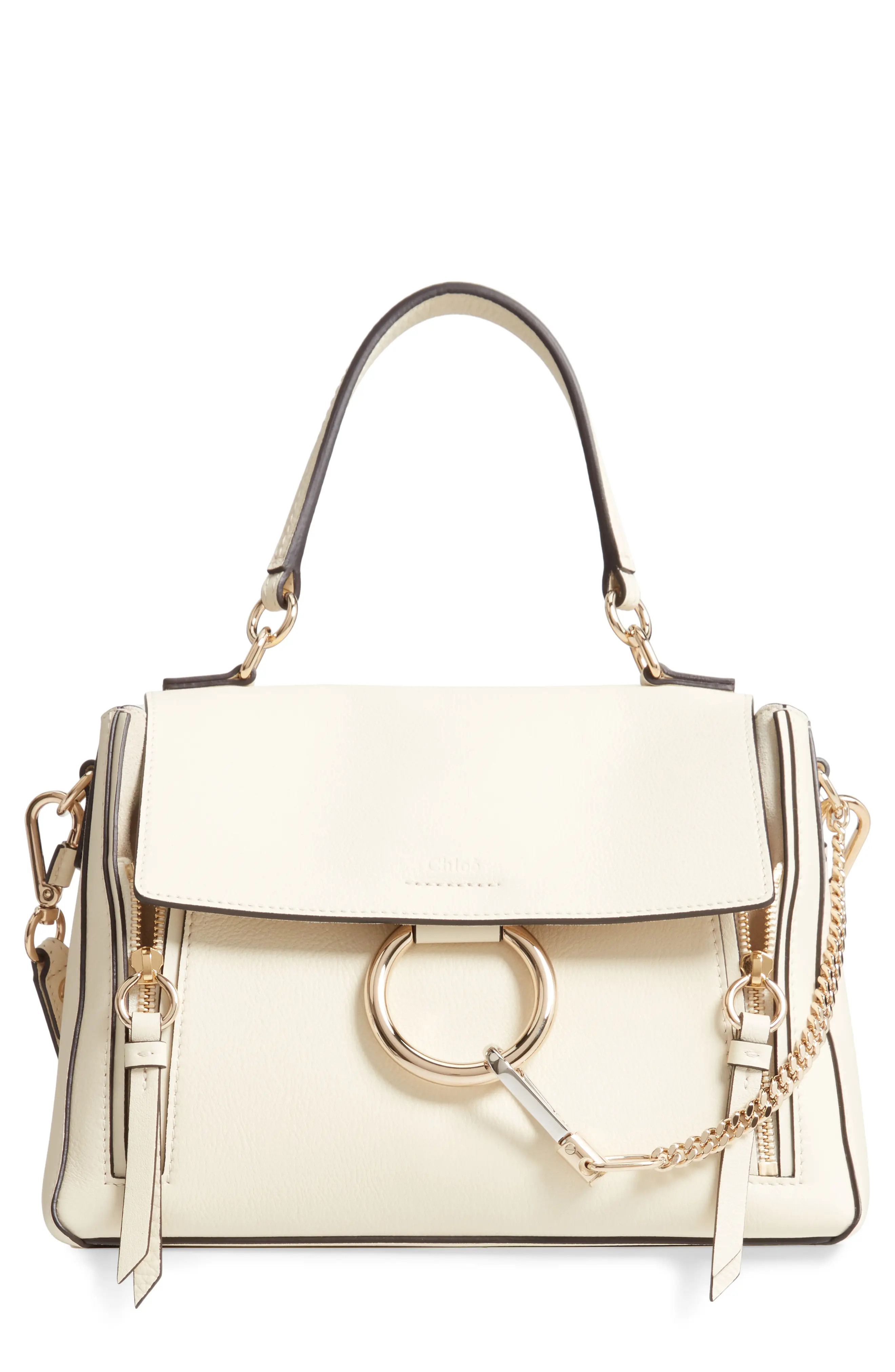 Chloe Small Faye Day Leather Shoulder Bag - Ivory | Nordstrom