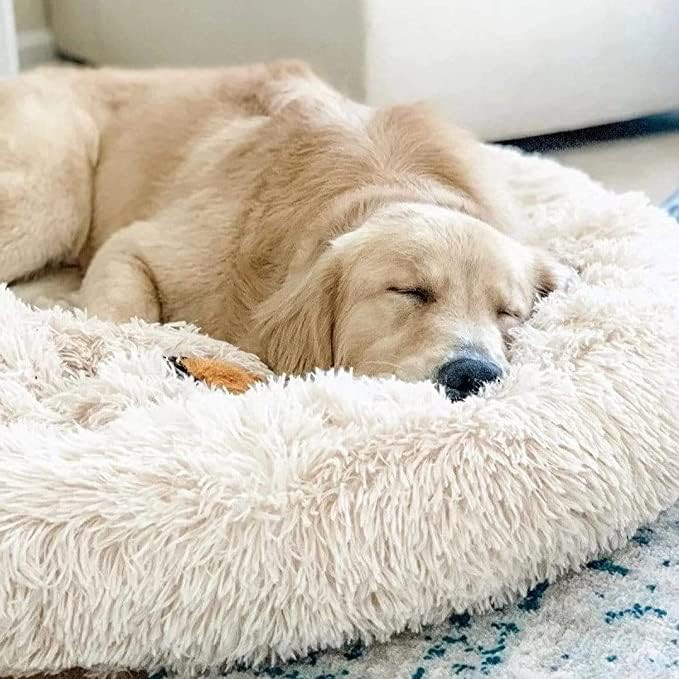 WELLYELO Large Dog Bed Cat Bed Fluffy Plush Dog Crate Beds for Large Dogs Anti-Slip Pet Bed Dog Crat | Amazon (US)