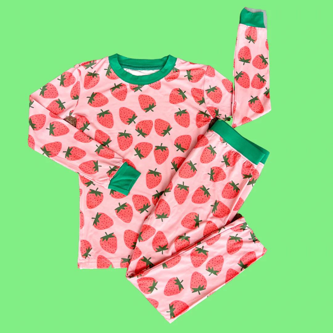 Strawberry PJ Set | Poppy Kids Co