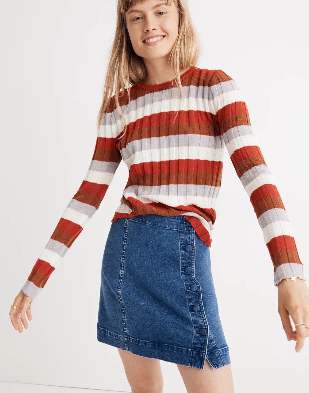 Clarkwell Pullover Sweater in Stripe | Madewell