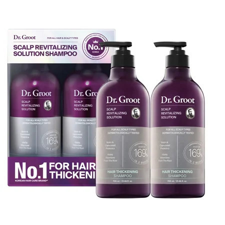 Dr. Groot Scalp Revitalizing Shampoo 23.6 fl oz (700 mL) 2-Pack | Walmart (US)