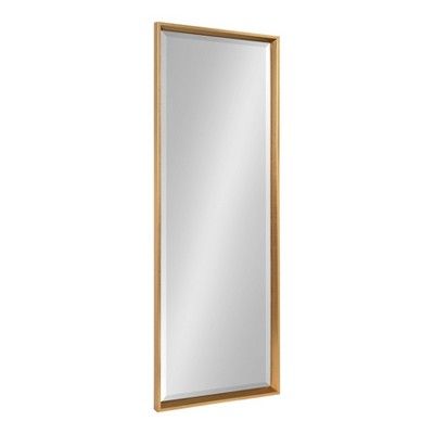17.5" x 49.5" Calter Full Length Wall Mirror Gold - Kate and Laurel | Target
