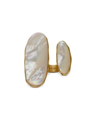 Ami Mother Of Pearl Inlay Ring in Gold Tone | Bloomingdale's (US)