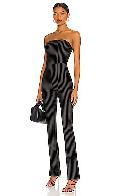 superdown Kristina Jumpsuit in Black from Revolve.com | Revolve Clothing (Global)