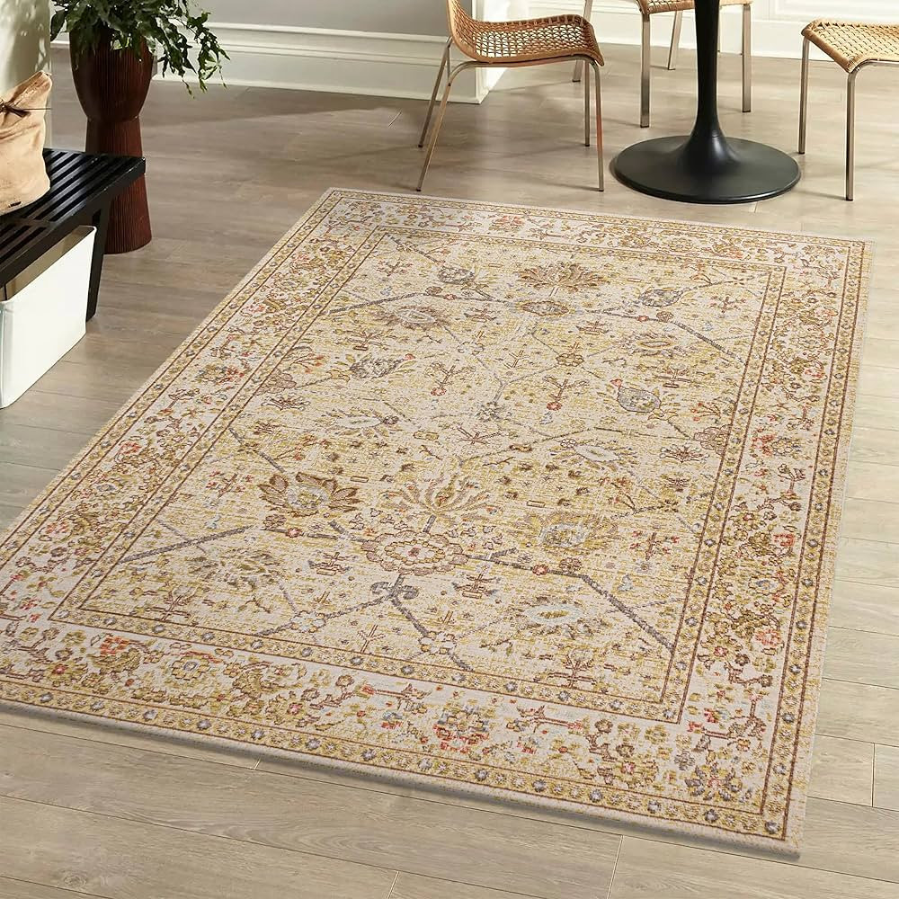 JONATHAN Y MDP304A-4 Alba Modern Faded Peshawar Indoor Area-Rug Vintage Glam Bohemian Easy-Cleani... | Amazon (US)