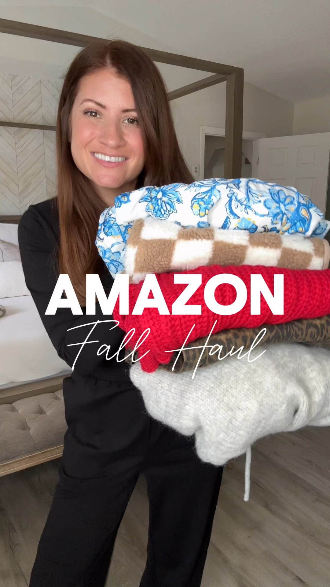 Amazon Fall Haul! Sharing a handful of Amazon finds I’m loving for the season!  

Follow me for more affordable fashion and Amazon finds! 

Wearing:

Black set- medium 
Dress- small
Bow sweater- small
Leopard jeans- size down (I ended up cutting a few inches off the bottom to make them ankle length!
Red cardigan- small
Vest- medium 

#LTKStyleTip #LTKOver40 #LTKFindsUnder50