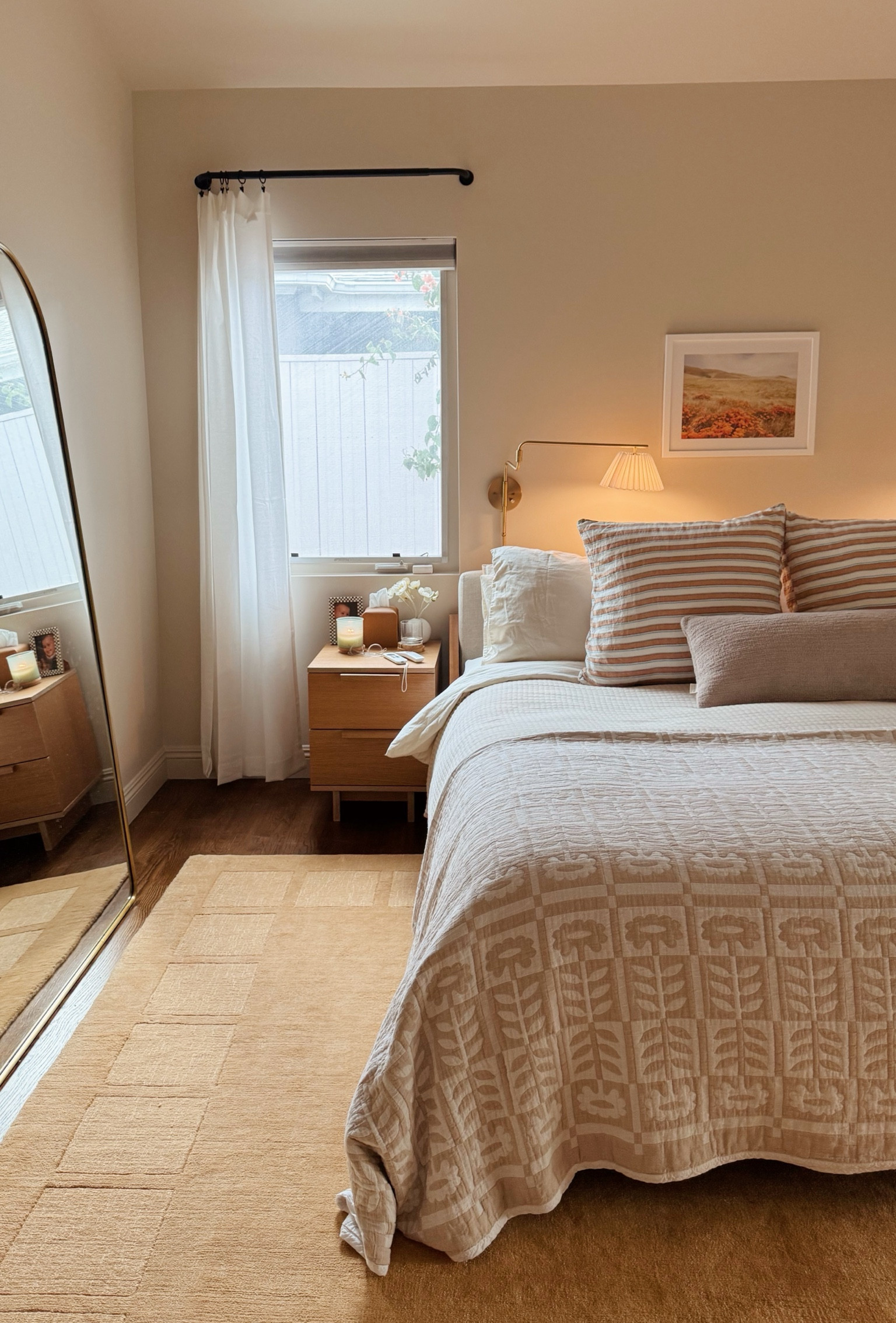 our wall lamps are back in stock! i ended up taking them to a lamp repair store and had him put dimmers switches on them for $100 so i could easily turn them off and on from bed 

#LTKfindsunder100 #LTKMostLoved #LTKhome