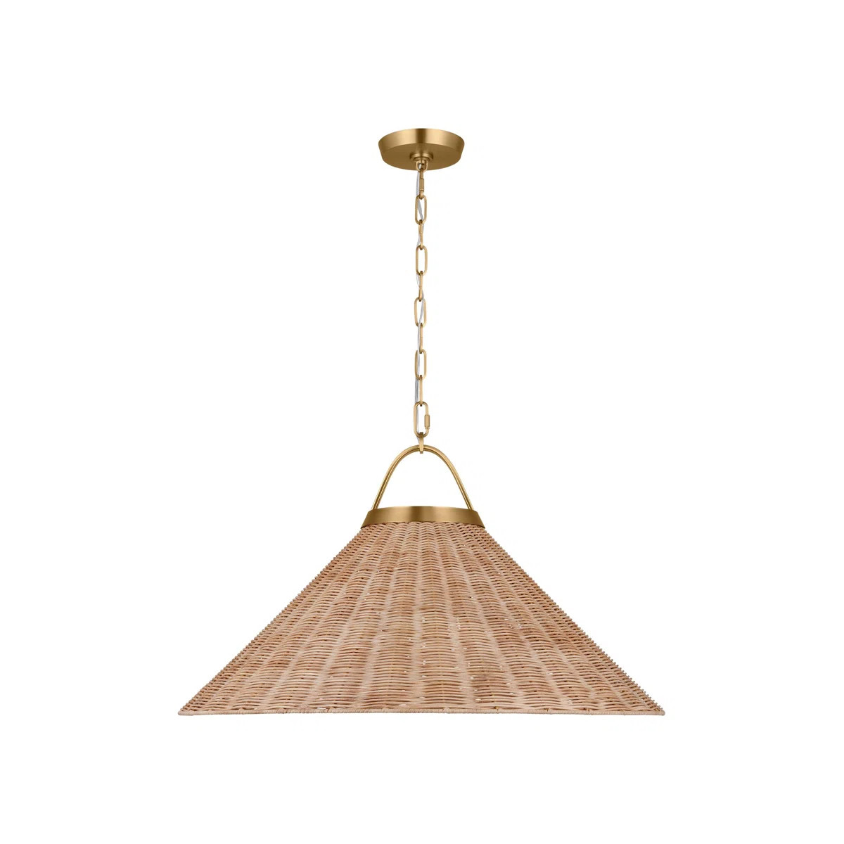 Darnaja 1 - Light Brushed Brass Unique/Statement Pendant | Wayfair North America