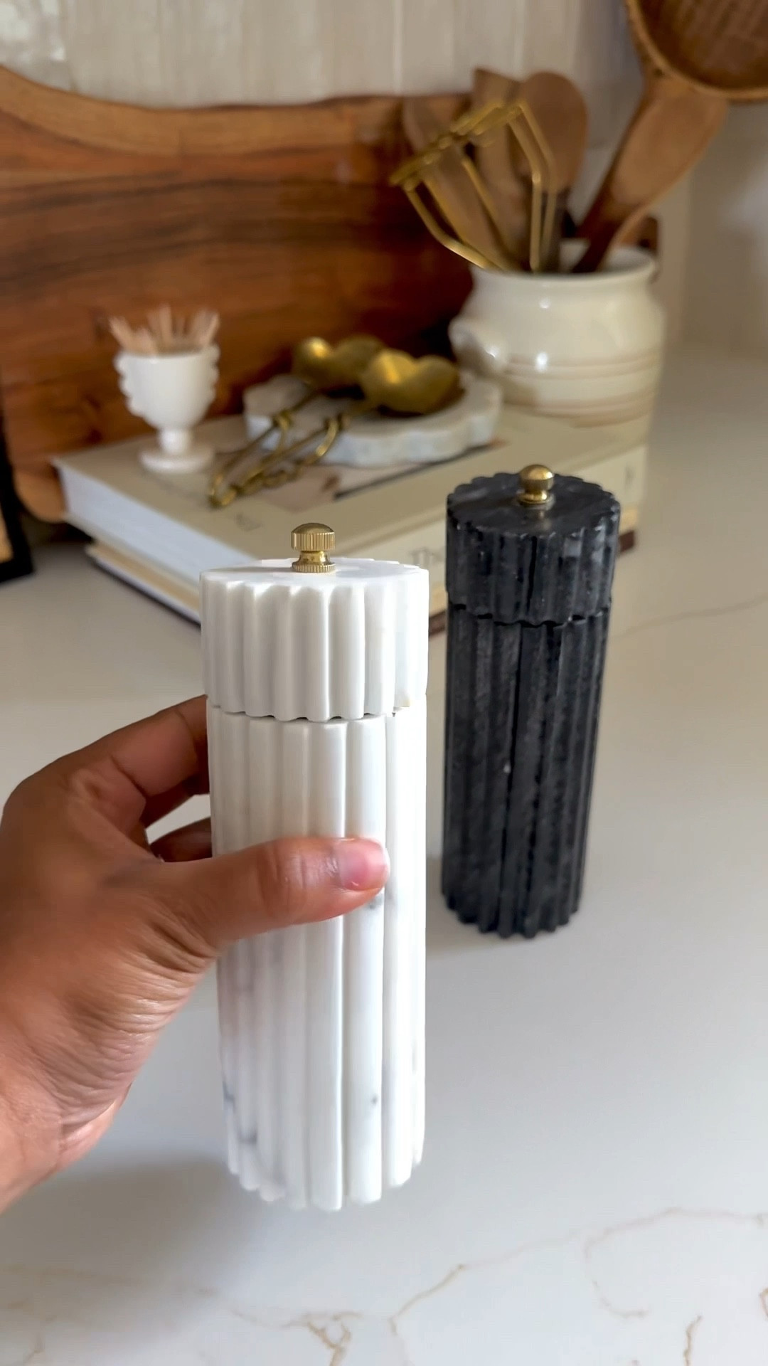 My favorite marble salt & pepper grinders are low in stock but I’ve got an inkling these may restock very soon! 🥰🙌🏽

In the meantime, I’m linking some of my favorite alternatives! From luxe marble to warm wooden neutrals, these salt and pepper grinders and shakers are sure to earn all of the compliments! 

Add these to your kitchen for a subtle touch of luxe 🧂✨

#LTKSaleAlert #LTKHome #LTKfoodie