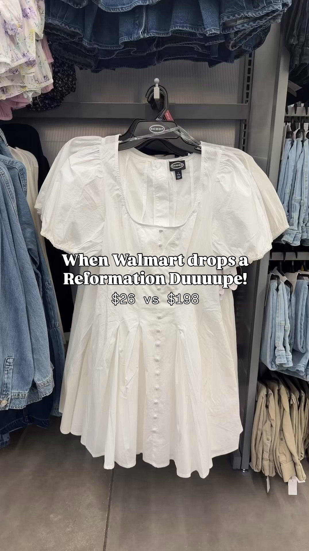 ON SALE FOR $13!!!!!!!!! 

Looks Reformation but it’s WALMART ✨

Wearing size s / my tts 

#LTKWorkwear #LTKMothersDay #LTKgrwm