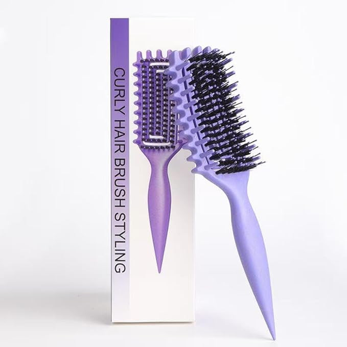 Curly Hair Brush Defining, Vented Curl Defining Brush for Effortlessly Detangling Shaping and Sty... | Amazon (US)