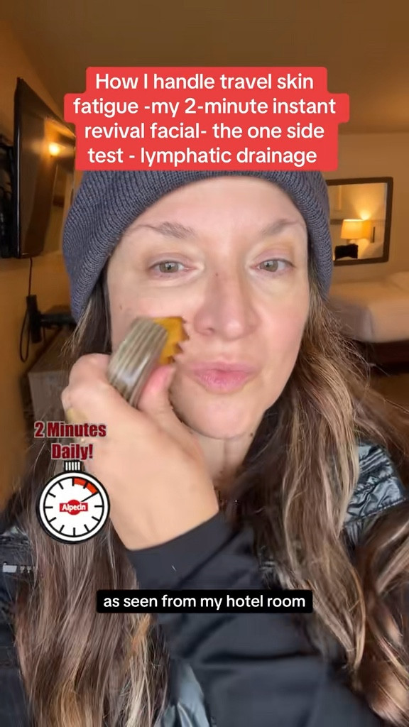 This is one of my favorite Amazon finds. Just two minutes a day with this lymphatic contour face brush and my face feels instantly revived. It sculpts the jawline, reduces puffiness, and relieves facial fatigue. My favorite travel essential for that lifted facial glow.

#travel #beautytools #traveltips #agelessbeauty #antiaging 

#LTKTravel #LTKBeauty #LTKOver40