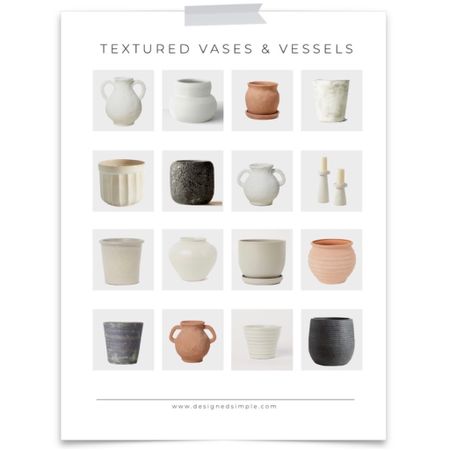 Textured vases, vases and vessels

#LTKhome