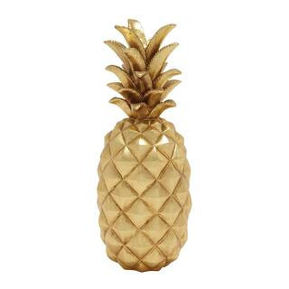 Gold Polystone Traditional Decorative Pineapple , 18" x 7" x 7" By Ivory And Iris | Michaels® | Michaels Stores