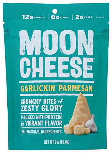 Moon Cheese Garlickin' Parmesan Flavored Snack, Gluten Free, High Protein, Low Carb, Keto Friendly, 2 Ounce (Pack of 12) | Amazon (US)