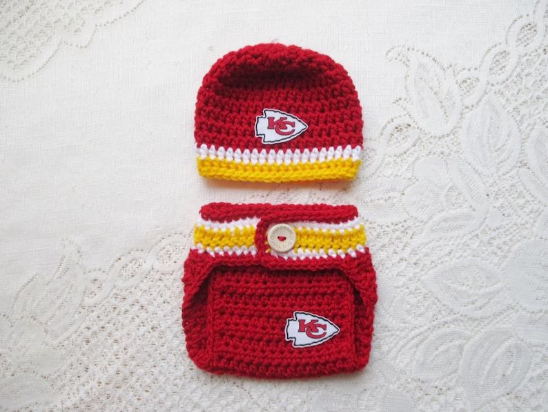 Football Baby Crochet Hat and Diaper Cover  Baby Photo Prop  - Etsy | Etsy (US)