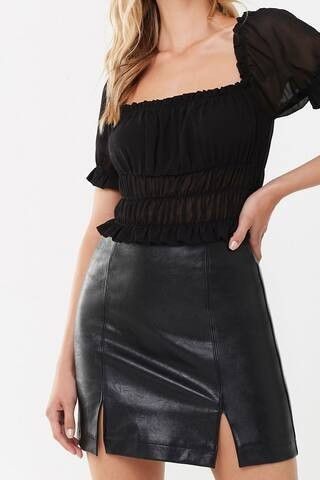 Faux Leather Mini Skirt | Forever 21 (US)