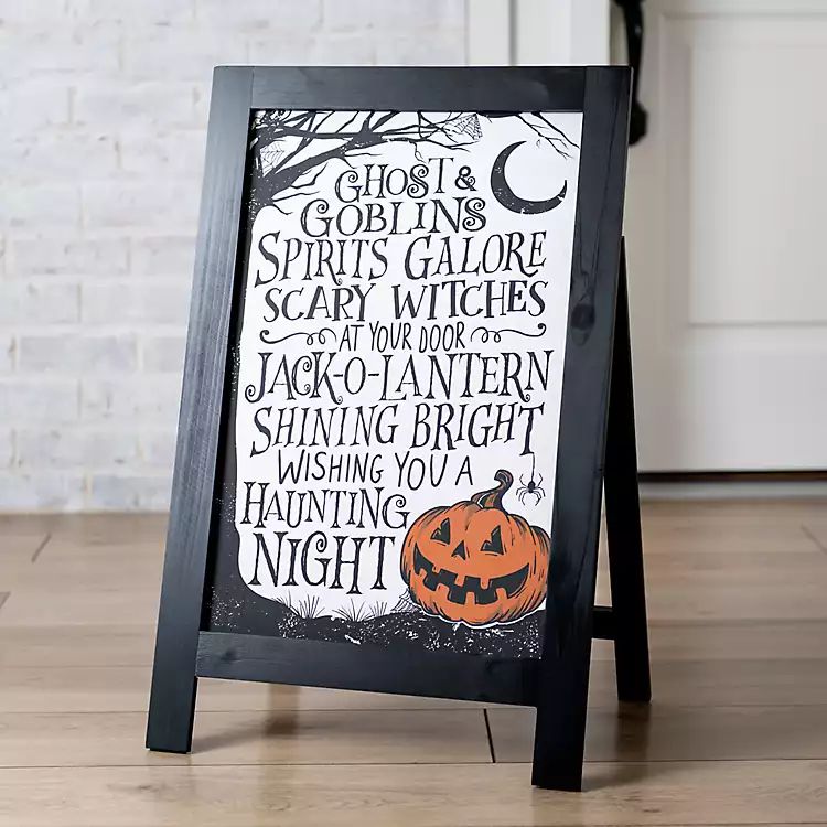 Ghosts and Goblins Halloween Easel | Kirkland's Home