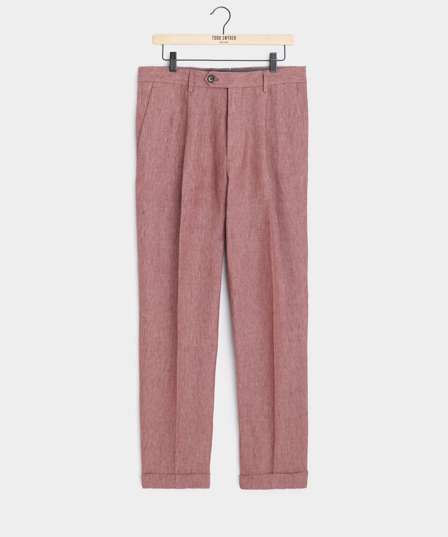Italian Linen Madison Trouser in Coral | Todd Snyder