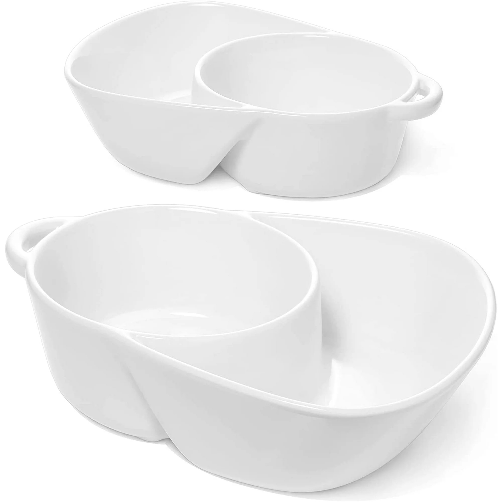 Chip and Dip Bowls, Anti-Soggy Cereal Bowl, Soup and Side/Cracker Bowls Sets for Breakfast, Soup ... | Walmart (US)