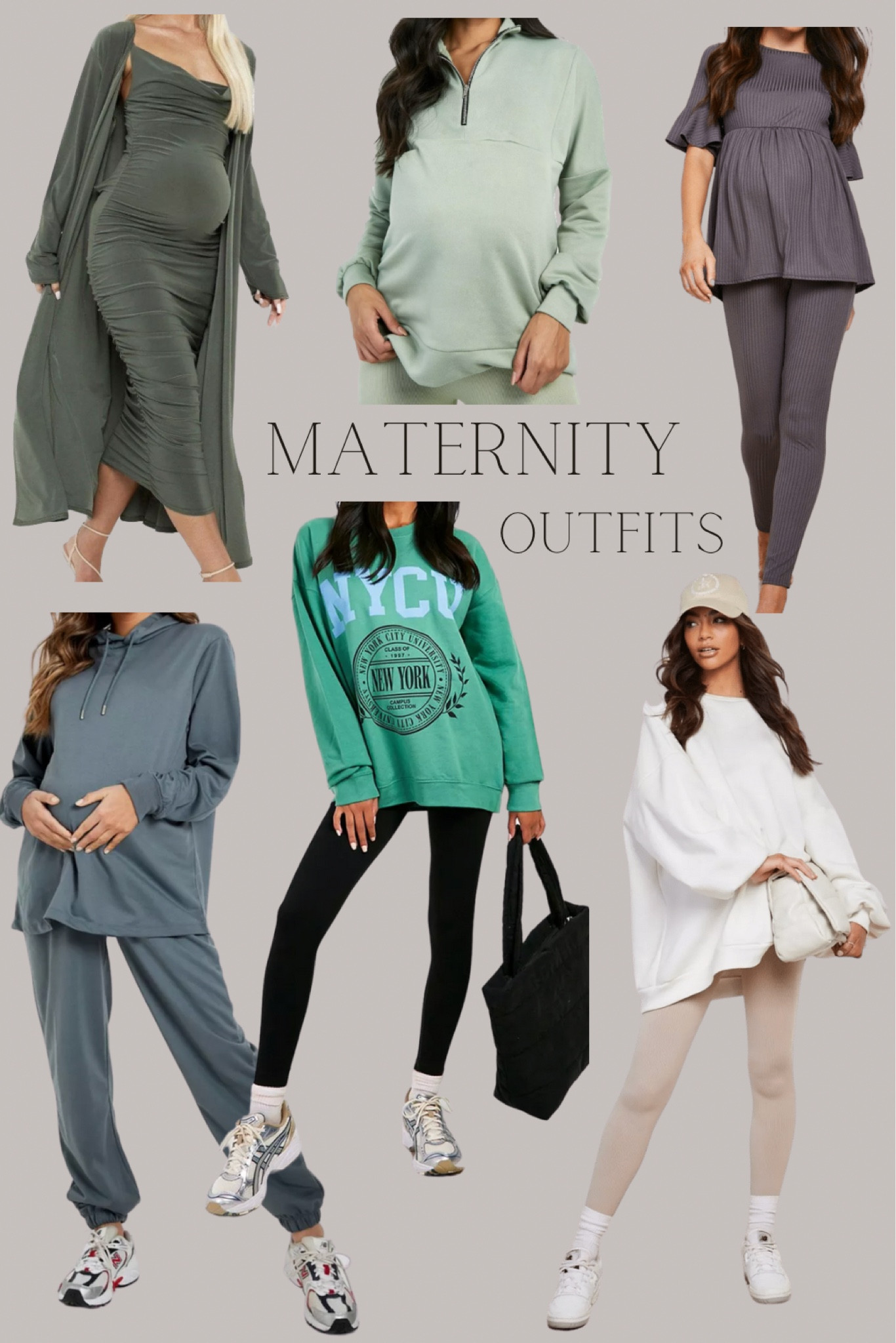 Cute, comfy, & affordable pregnancy outfits!
Maternity clothes, loungewear, lounge sets, leggings, maternity leggings, maternity style, boohoo maternity, pregnancy outfits, pregnancy clothes, pregnancy style, first time mom, mom outfits, comfy outfit, outfit Inspo, matching sets, women’s clothes, women’s lounge sets, new balance sneakers, slouch socks, casual style, casual pregnancy outfit, maternity dress 

#LTKshoecrush #LTKbump #LTKstyletip