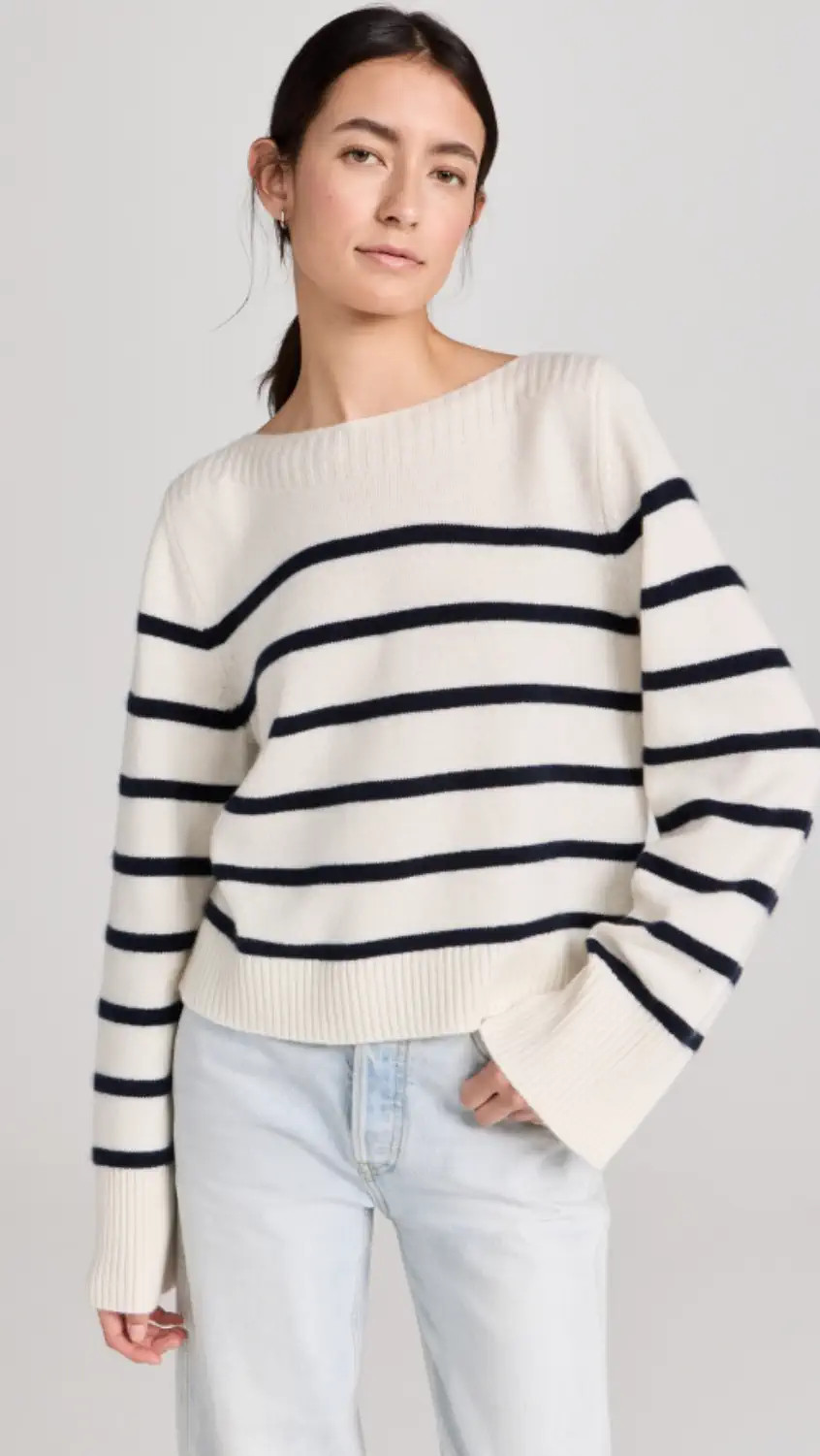 Boat Neck Breton Cashmere Sweater | Shopbop