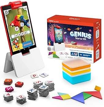 Osmo - Genius Starter Kit for Fire Tablet-5 Educational Learning Games-Ages 6-10-Spelling, Math &... | Amazon (US)