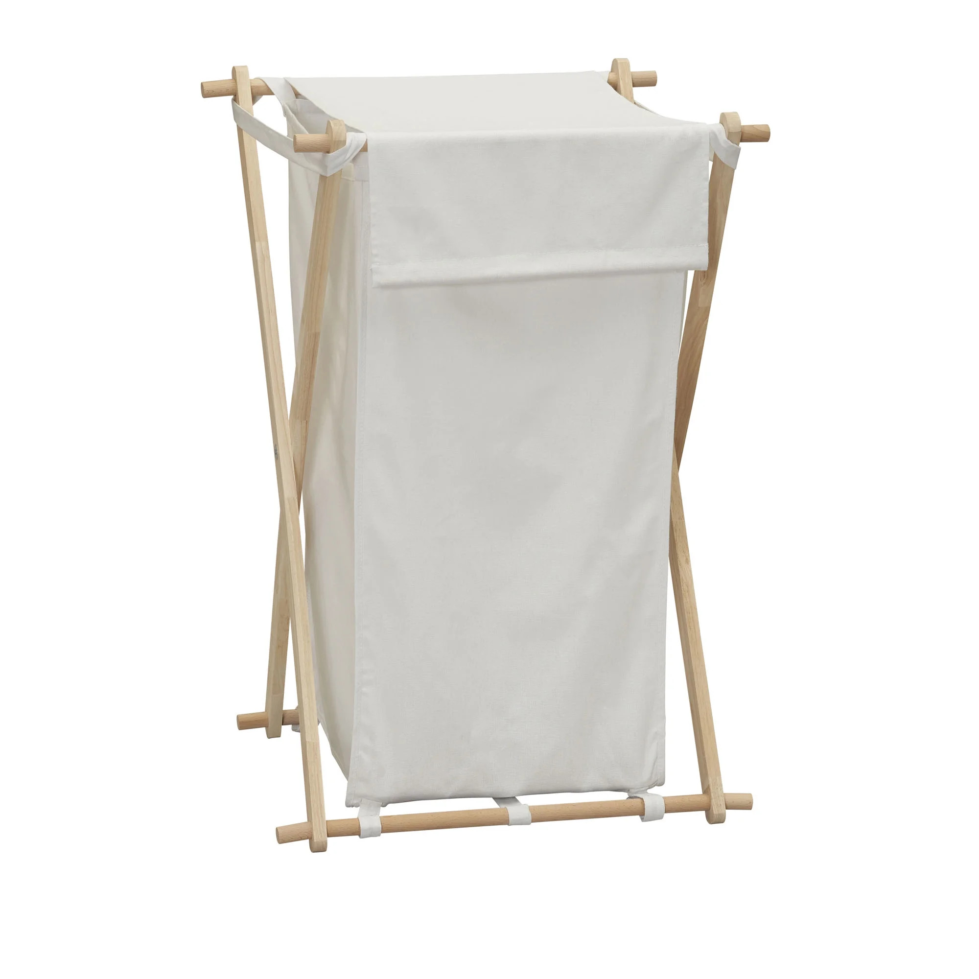 Household Essentials X-Frame Laundry Hampers with Poly-Cotton Bag, Off-White | Walmart (US)