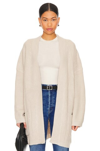 SNDYS Essie Cardigan in Mushroom from Revolve.com | Revolve Clothing (Global)